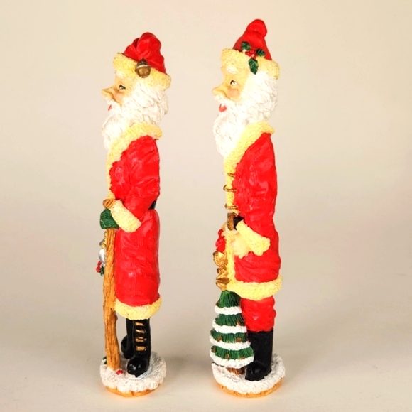 Retro Resin Santa set of 2 Santas - Picture 7 of 9